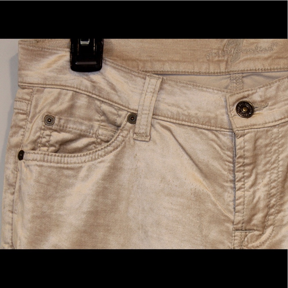 Cream Colored, Faux Suede, “The Skinny/Bootcut”.